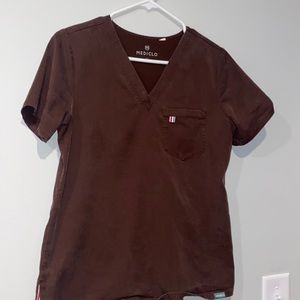 Mediclo brown xs scrub set